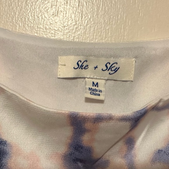 Tie dye layered crop top - She + Sky NWOT - Picture 3 of 6